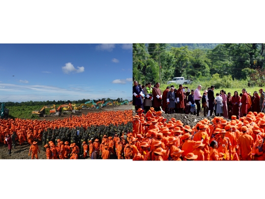 สมเด็จพระราชาธิบดีจิกมี เคเซอร์ นัมเกล วังชุก เสด็จเป็นองค์ประธานในพิธีเปิดการก่อสร้างสนามบินนานาชาติเกเลพูอย่างเป็นทางการ