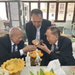 สมาคมฯ จัดพิธีสรงน้ำพระ รดน้ำขอพร